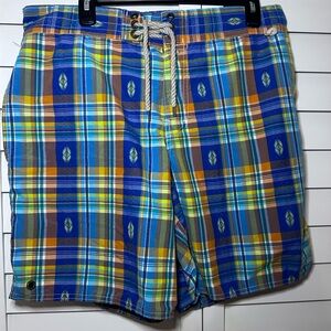 Polo Ralph Lauren Vintage Preppy Men’s Swim Shorts Embroidery Large 8”